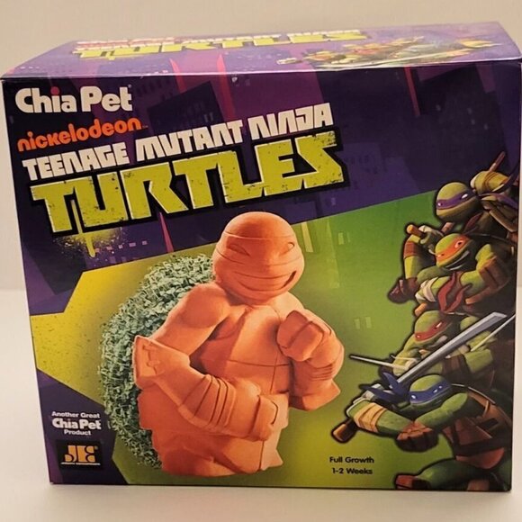 Chia Pet Nickelodeon Teenage Mutant Ninja Turtles TMNT Decorative Planter NEW - Picture 3 of 5
